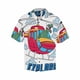 thumbnail image 3 of Camisas para niños con dinosaurios kawaii para hombres, ropa con estampado 3D, camisa hawaiana de vacaciones, camisetas de manga corta Y2k, ropa vintage, blusa con solapa, 3 of 5