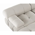 thumbnail image 4 of Magic Home Convertible Sectional Sofa,U-Shaped Modular Couch with Ottomans,Modern Velvet Sofa Set for Living Room,Beige, 4 of 10