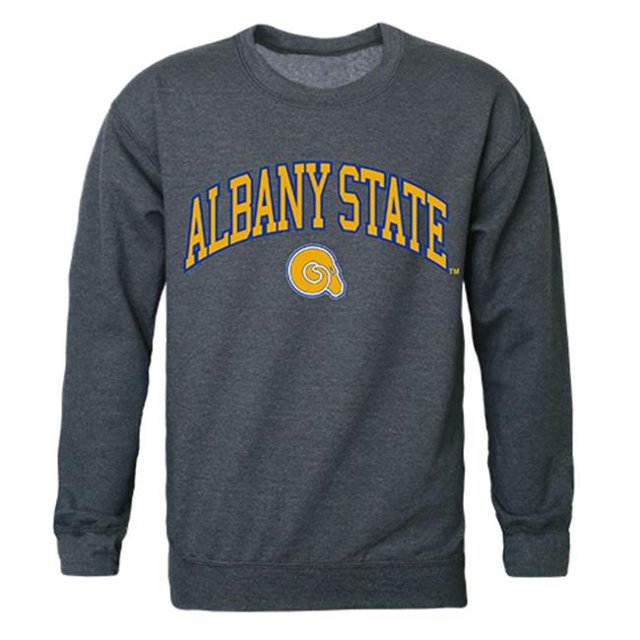 W Republic 541-260-HCH-04 Albany State Chandail en Molleton Col Rond Campus University, Charbon Chiné - Extra Large