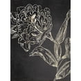 thumbnail image 2 of Jensen, Asia 12x14 Black Ornate Wood Framed with Double Matting Museum Art Print Titled - Golden Flower Folklore II, 2 of 4