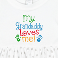 thumbnail image 4 of Inktastic My Grandaddy Loves Me Girls Baby Dress, 4 of 5