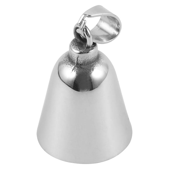 KAKOWELY Bell For Collar Festival Party Ornament Silver Titanium 1Pack