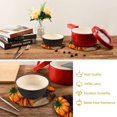 thumbnail image 6 of SKYSONIC Pumpkin Pine Cones Pot Holders Trivets, 2 Pcs Heat Resistant Trivets,Fall Autumn Cotton Thread Weave Mats for Hot Pads Pans Pot Bowl Teapot for Kitchen Decor, 6 of 7