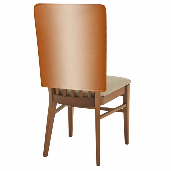 Burnt Orange Chair Back Covers Set of 1, Ombre Solid Color Gradient Modern Art Stretch Dining Chair Back Slipcovers Removable Seat Cover for Kitchen Restaurant Hotel Cafe