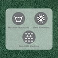 thumbnail image 5 of Mainstays Performance Recycled Polyester 3 Piece Bath Rug Set, Green Sage, 5 of 8