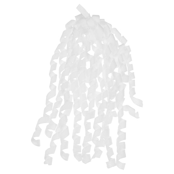 Large Curly Bows for Gift Wrapping Curling Ribbon with Self Adhesive for Gift Wrap Presents Hair Christmas White