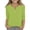 Green, variant on Petite Fit Shirt Button down V Neck 3/4 Sleeve Cute Casual Blouse Top Green 110