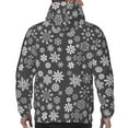 thumbnail image 7 of Fotbe Men's Hoodie with simple white Snowflake Pattern - Kangaroo Pocket Pullover Hooded Sweatshirt, Perfect for Daily Wear, Travel, and Home-4X-Large, 7 of 7