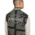 thumbnail image 7 of Dogg Supply All Gender Paisley Fleece Varsity Jacket, Men's Sizes XS-3XL, 7 of 7