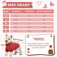 thumbnail image 2 of IDOMIK Dog Knitted Heart Sweater Puppy Sweater Warm Soft Pet Holiday Clothes for Small Cats and Dogs (Red, M), 2 of 8