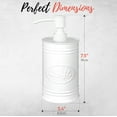 thumbnail image 2 of Autumn Alley Farmhouse White Metal Soap Dispenser – Farmhouse Bathroom Accessories, 2 of 5