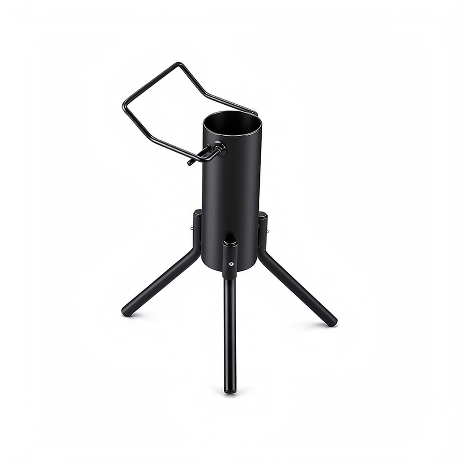 Archery Ground Mount Bow Rack Freestanding Metal Holder with Arrow Tube for Compound Crossbow Bows Hunting and Range Use