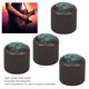 thumbnail image 4 of 4 Pcs Premium Metal Electric Bass Knobs Inlay Shell Volume Tone Control (Bronze Color), 4 of 4