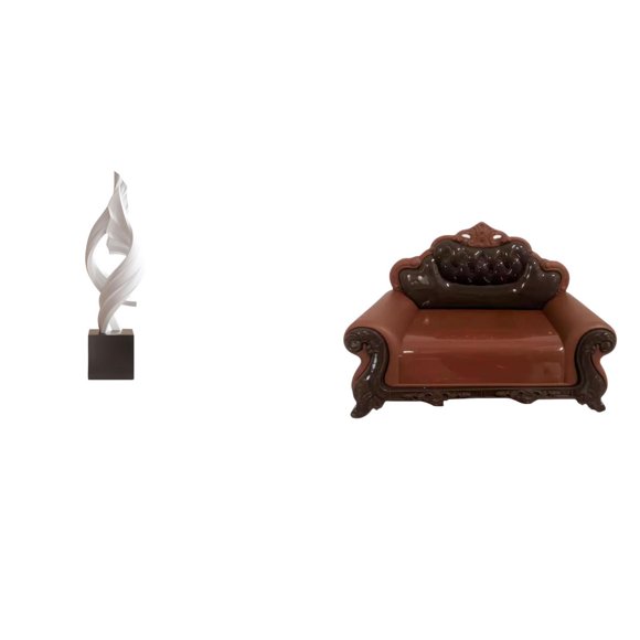 Estatua De Arte Abstracto, Figura Decorativa, Escultura De Resina Para Casa, Oficina, Mesa De Centro, Decoración, Sofá Miniatura, Silla, Modelo DIY, Accesorio Para Habitación, Micropaisaje,
