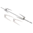 thumbnail image 4 of CRAFTHROU 1Set Professional Stainless Steel Rotating Bbq Forks for Oven Roast Chicken and Meat Cooking, 4 of 8