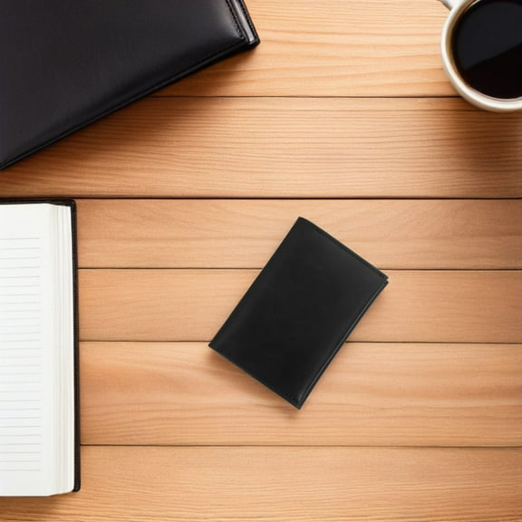 ELAYARD Credit Card Holder Black Minimalist Business Card Organizer for Professionals