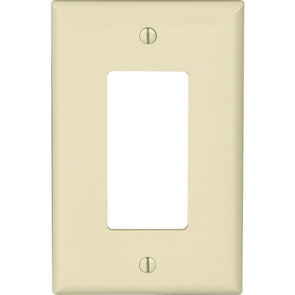 Cooper PJ26A Almond Unbreakable Mid-Size Single Gang Decorator Wall Plate