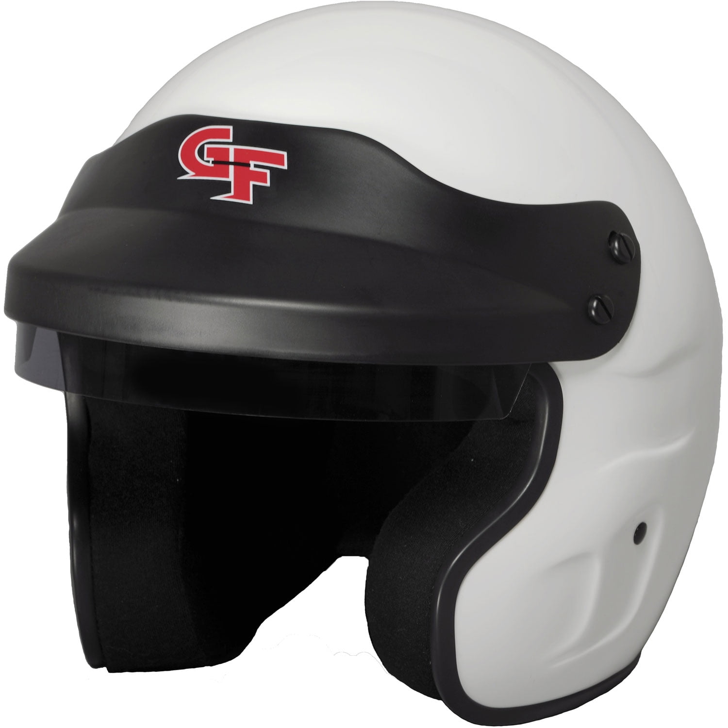 G-Force Racing Gear 3121SMLWH SA2015 Certified GF1 Open Face Helmet White Small 