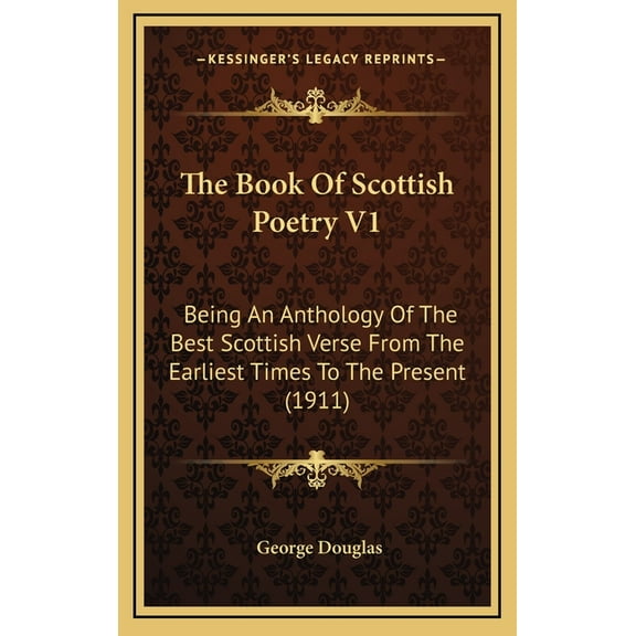 The Book Of Scottish Poetry V1 (Hardcover)