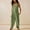 Green, variant on AOOCHASLIY Valentine's Day Women Pants Women's Casual Loose Pocket Strap Cotton and Linen Jumpsuit Fashion Playsuit Trousers Overalls Sling Jumpsuit