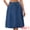 Blue, variant on DARING DIVA Women's Denim A-Line Flare Midi Jean Skirt with Pockets Small Blue