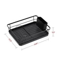 thumbnail image 6 of Sakugi Dish Drying Rack, Compact Dish Racks for Kitchen Counter, 15''L x 12''W x 5''H , Black, 6 of 9