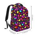 thumbnail image 2 of Gaeub Colorful Hearts Ergonomic Lightweight Laptop Backpack - Multiple Pockets for School, Work, Travel, Outdoor Activities -One Size, 2 of 5