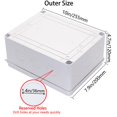 thumbnail image 2 of GFDYREE Junction Box, Project Box with Reserved Holes IP65 Waterproof Dustproof Electrical Box ABS Plastic Project Enclosure White 10 x 7.9 x 4.7 Inch, 2 of 6