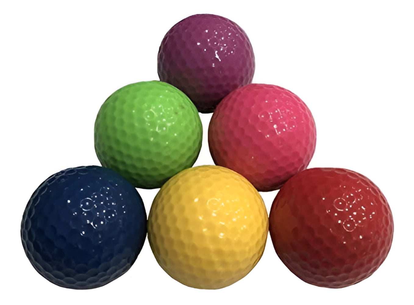 Infusion Miniature Golf Balls - Colored Mini Golf Balls - 24 Pack, Red, Yellow, Blue, Purple, Green, Pink Color Balls (4 Each)