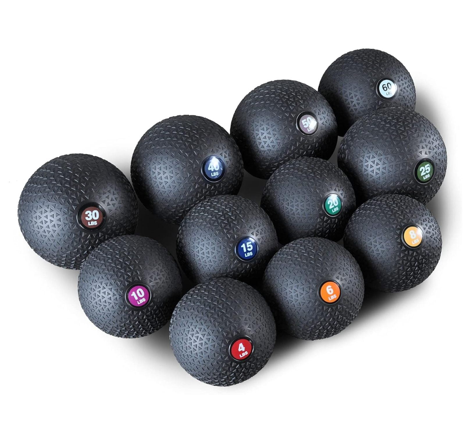 Weighted Medicine Slam - Exercise with Easy Grip Textured Surface