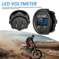 thumbnail image 1 of D1 Coche Motocicleta DC 12-24V Panel digital Voltímetro Medidor de voltaje (Azul), 1 of 7