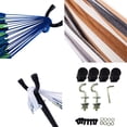 thumbnail image 5 of Polyester Outdoor Portable Stripe Hammock and Stand Set Summer Outdoor Relax Camping Hiking Hammock Bed, 5 of 9