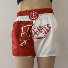 red, variant on FLUORY MTSF96 MMA Fighting Muay Thai Shorts Boxeo Boxer Training Sports High Quality Kick Boxing Fitness Athletic Pants For Kid
