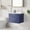 Blue, variant on 36" Wall Mounted Bathroom Vanity with Sink, Floating Design with 2 Spacious Drawers and Metal Handles, White