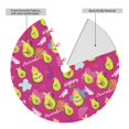 thumbnail image 2 of Yiaed Green Avocado Print Christmas Tree Skirt , Tree SkirtsTree Mat for Christmas Winter Holiday Indoor Decorations-36", 2 of 7