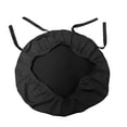 thumbnail image 2 of LA Linen Pack-4 Polyester Poplin Chiavari Chair Cushion Cover , Black, 2 of 2