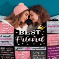 thumbnail image 5 of Friend Blanket Friend Gifts for Women,Unique Friendship Throws and Blankets Flannel Friend Birthday Gifts for Women Bestie Friends Female Soul Sister 50"x40", 5 of 5