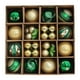 thumbnail image 4 of Adorno navideño de bola, irrompible, decorativo, para colgar en interiores. Oro verde, 4 of 9