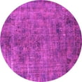 thumbnail image 1 of Ahgly Company Indoor Round Oriental Pink Industrial Area Rugs, 4' Round, 1 of 4