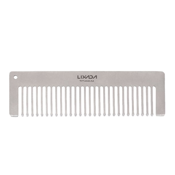 Peine de peluquería Peine de titanio Lixada Peine de bolsillo con peine antiestático para el cabello Lixada Peine de peluquería