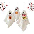 thumbnail image 1 of Decoraciones de muñecas de tela de Halloween, juego de 3 minifantasmas colgantes de Halloween, decoración de dedos para fiesta de Halloween, decoración de muñeca fantasma, para jardín, patio y decorac, 1 of 5