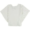 thumbnail image 2 of TRULY MADLY DEEPLY Womens Solid Batwing Sleeve Pullover Blouse, Off-White, Medium, 2 of 2
