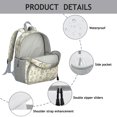 thumbnail image 4 of Pioneer Floral Pattern Backpack Backpack for School,Cute School Bag,Schoolbag with Adjustable Shoulder Straps & Padded Back,13.8"x11.4"x6", 4 of 6