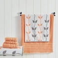 thumbnail image 2 of Modern Threads Organic Vines 6-Piece Cotton Adult Bath Towel Set, Coral, 2 of 3