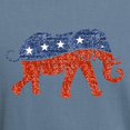 thumbnail image 3 of CafePress - Glitter Republican Elephant T Shirt - Mens Comfort Colors Shirt, 3 of 5