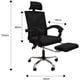 thumbnail image 4 of Silla Ejecutiva Ergonómica Lumax Modelo Clyde Color Negro con Altura Ajustable Reposacabezas Reposapies Ruedas Giratorias 360 Grados, 4 of 5