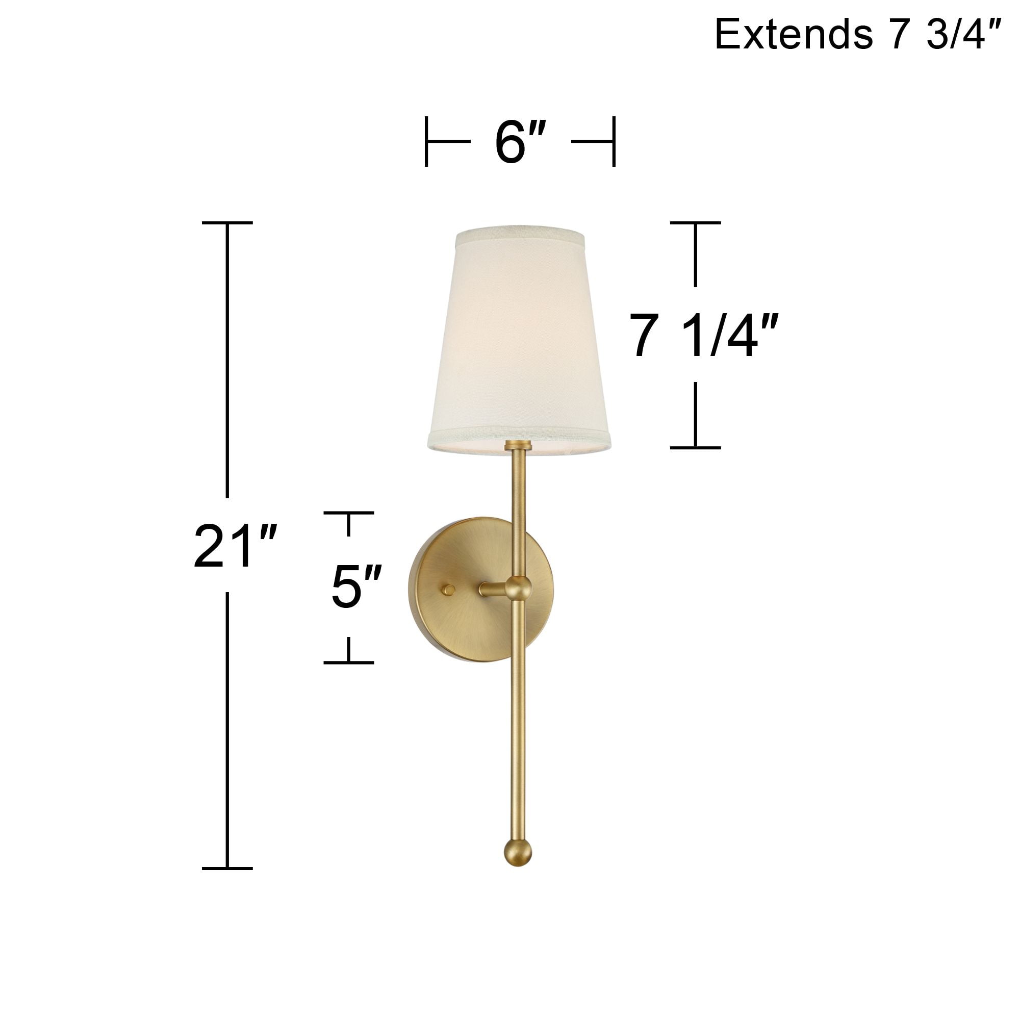 Possini Euro Design Cartwright Warm Antique Brass Plug-In Wall Lamp