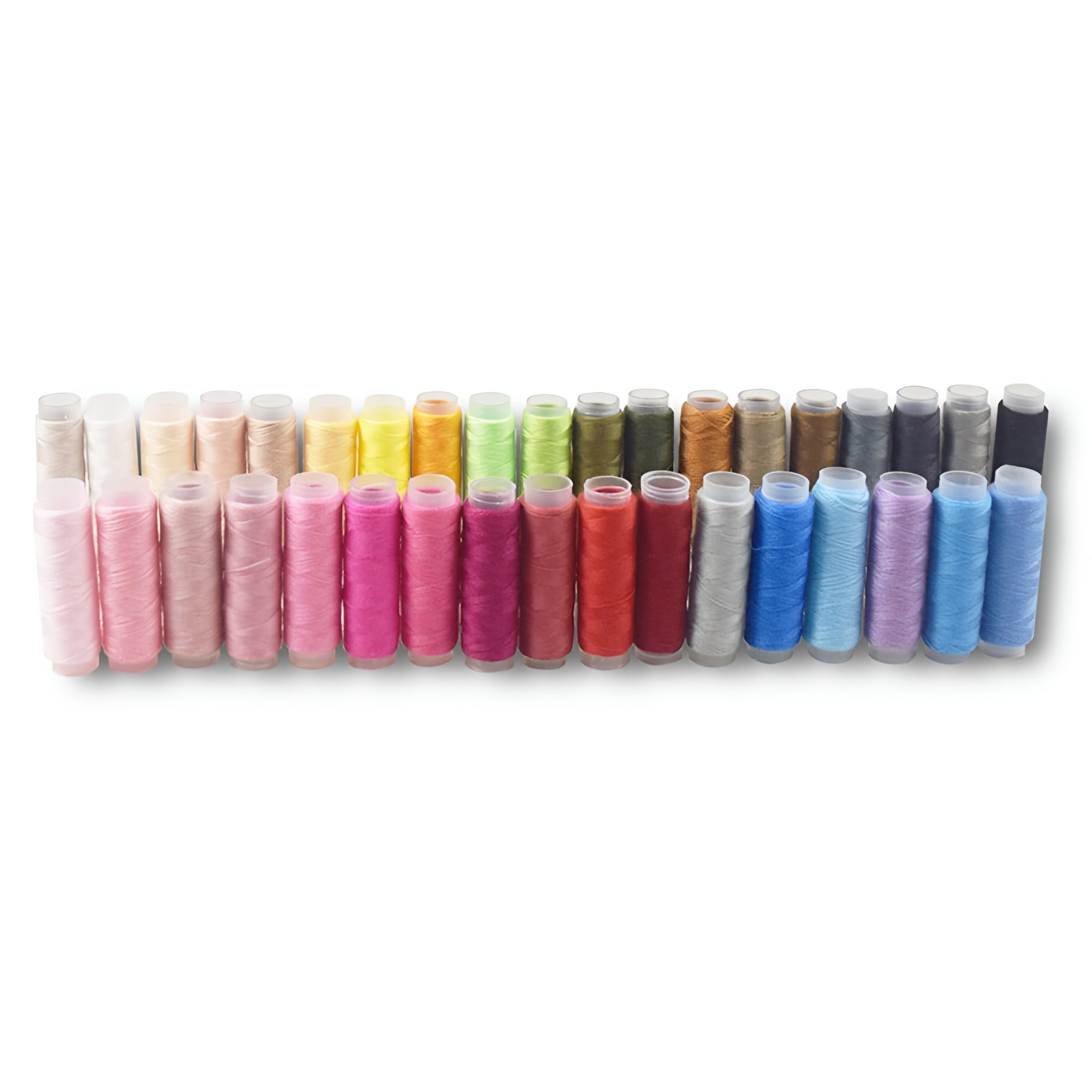 AUQ 2026 New 36Pc Assorted Silk Thread Sewing Threads Spools Multipurpose Sewing Assorted Set for Embroidery,Quilting,Stitching,Crafts,Sewing Projects.