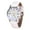 White, variant on Mens Leather Band Big Face Watch Analog Quartz Casual Classical Designer Dress Unisex Wrist Watches - Elegant Birthday Gift for Men