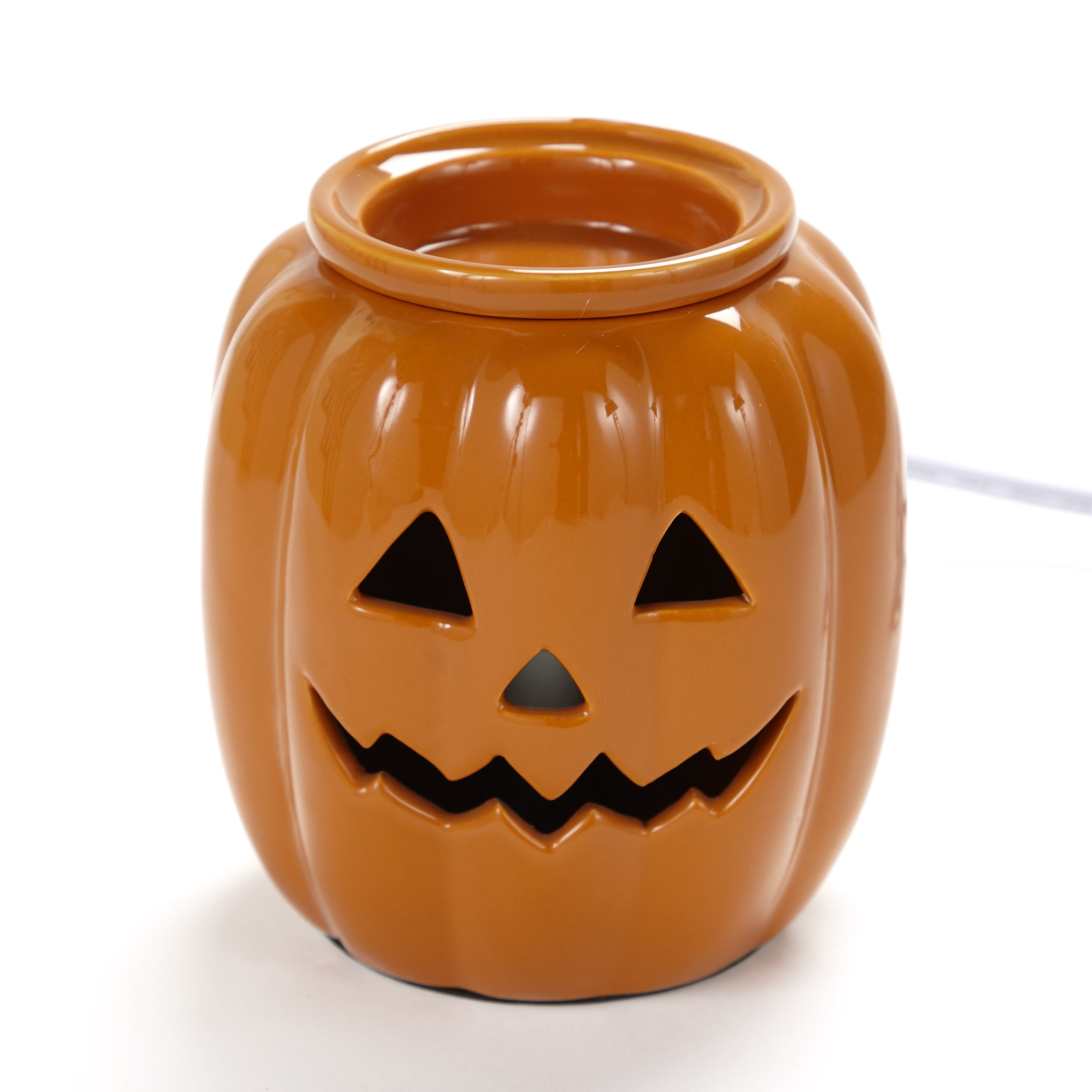 Halloween Plug-In Wax Aroma and Fragrance Tart Warmer - Pumpkin - Orange -  Walmart.com
